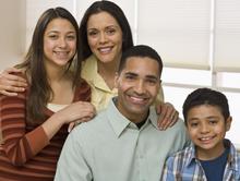 family at home
