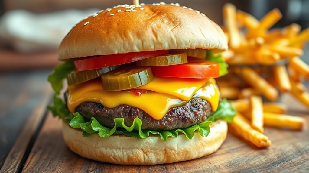 affordable customizable classic burger