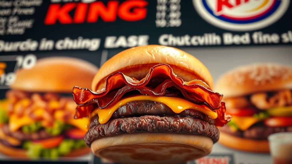 bacon king burger details