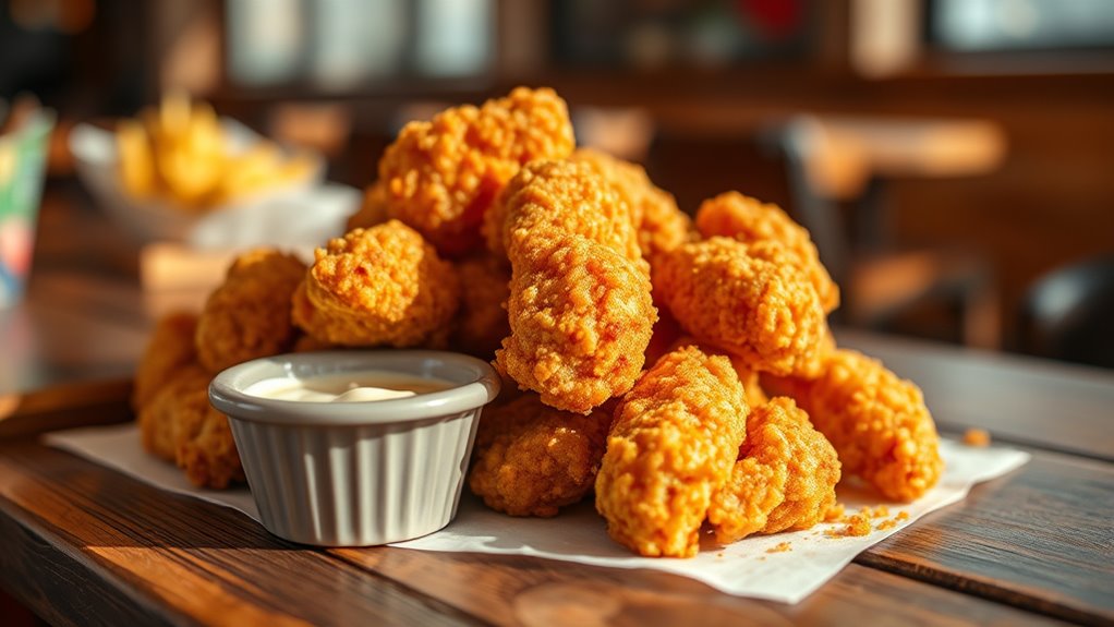 crispy customizable chicken bites