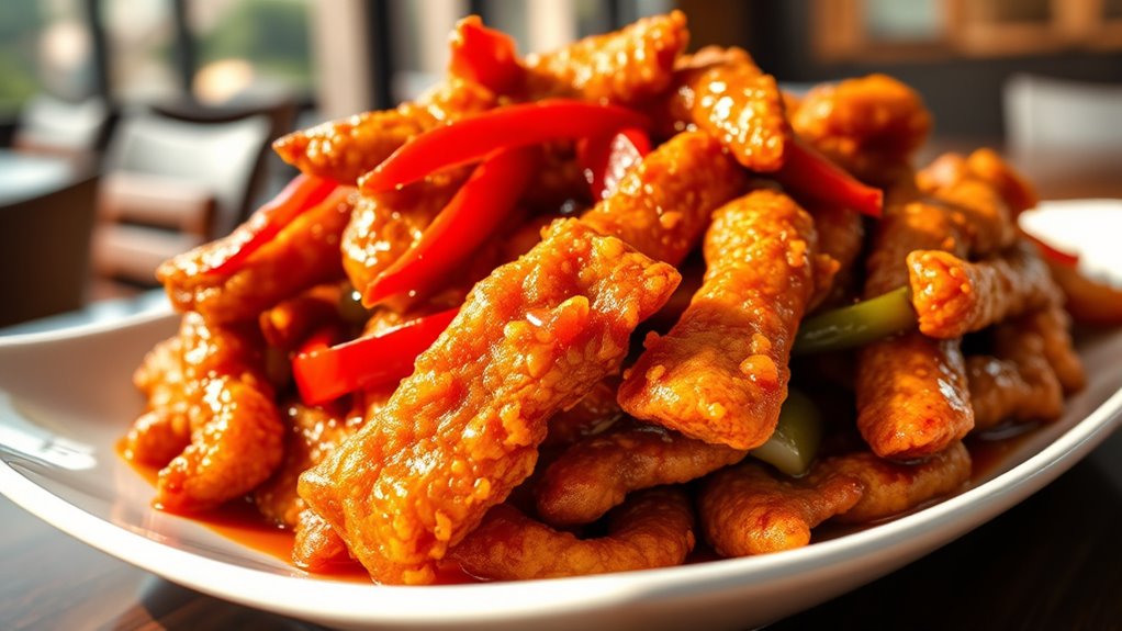 crispy flavorful beef dish