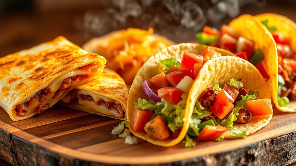 customizable tacos and quesadillas