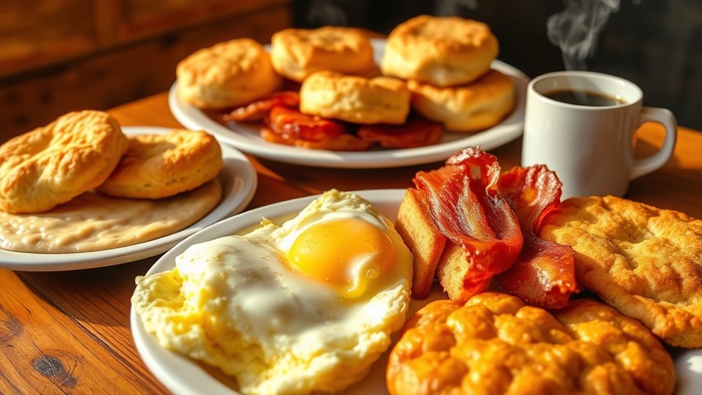hearty breakfast plate options