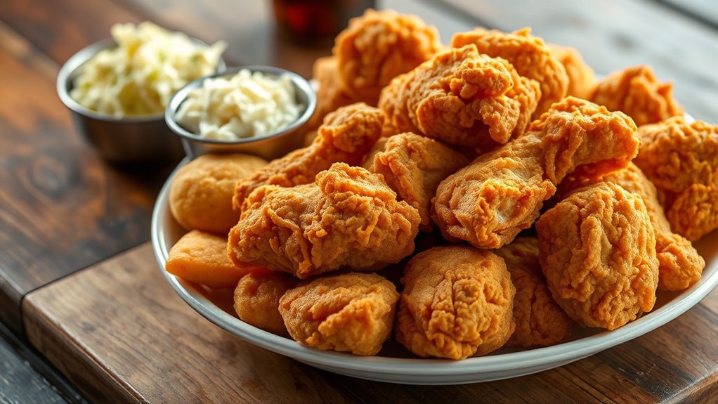 hearty crispy chicken platter