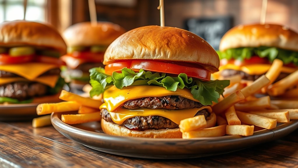 hearty customizable burger options
