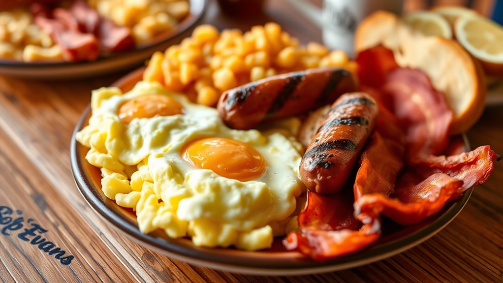 hearty two meat breakfast platter