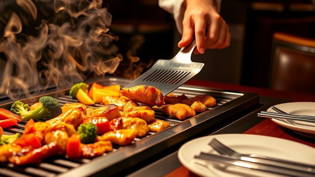 interactive hibachi chicken experience