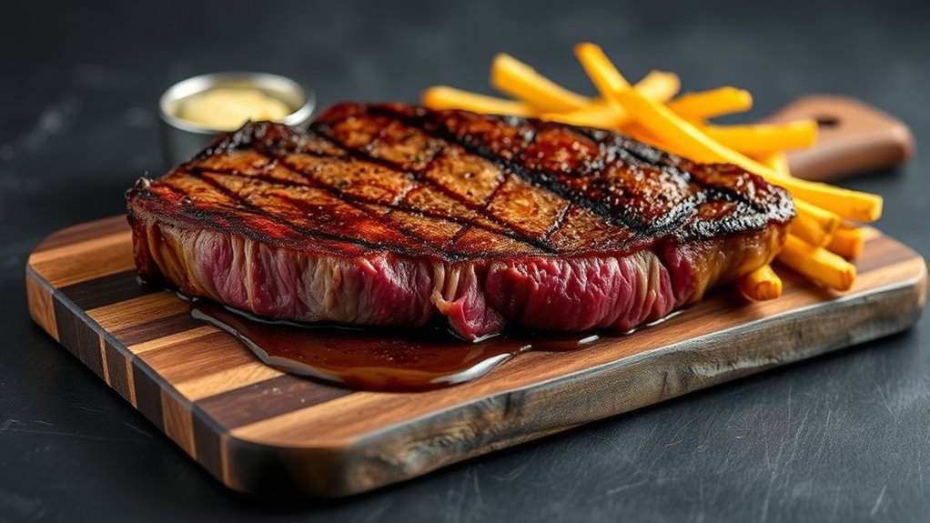 juicy seasoned tender steak