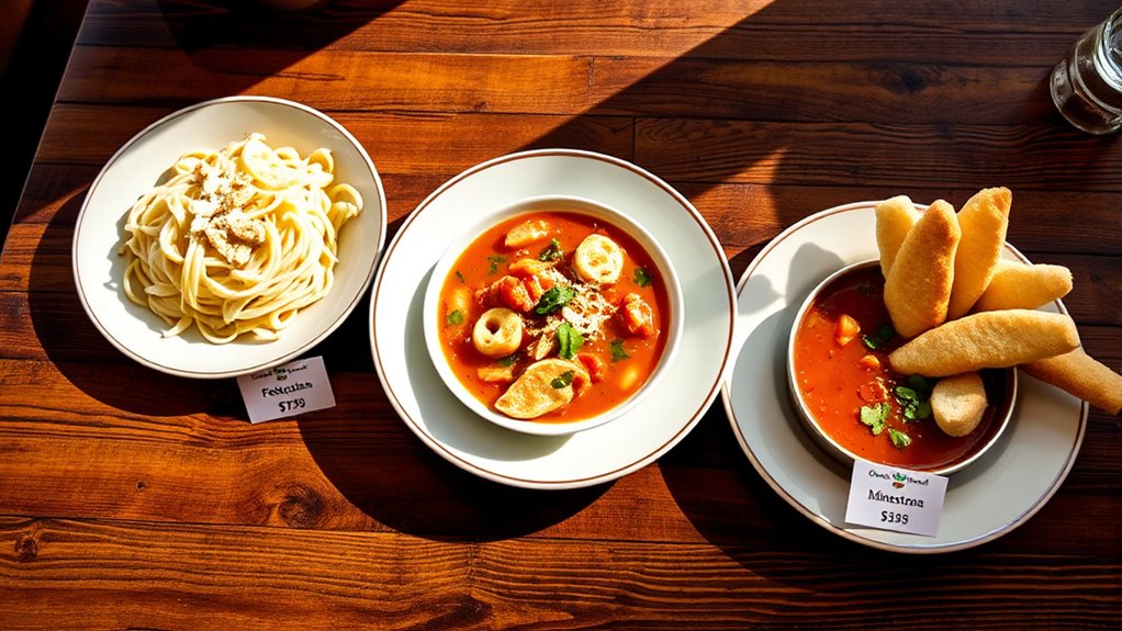 olive garden menu prices