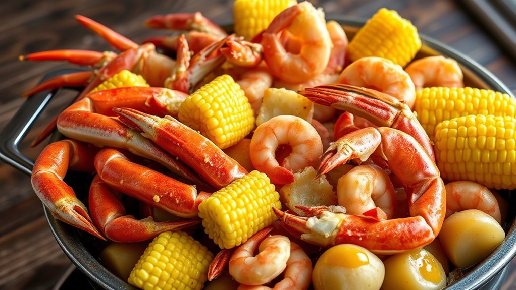 seafood feast with customization