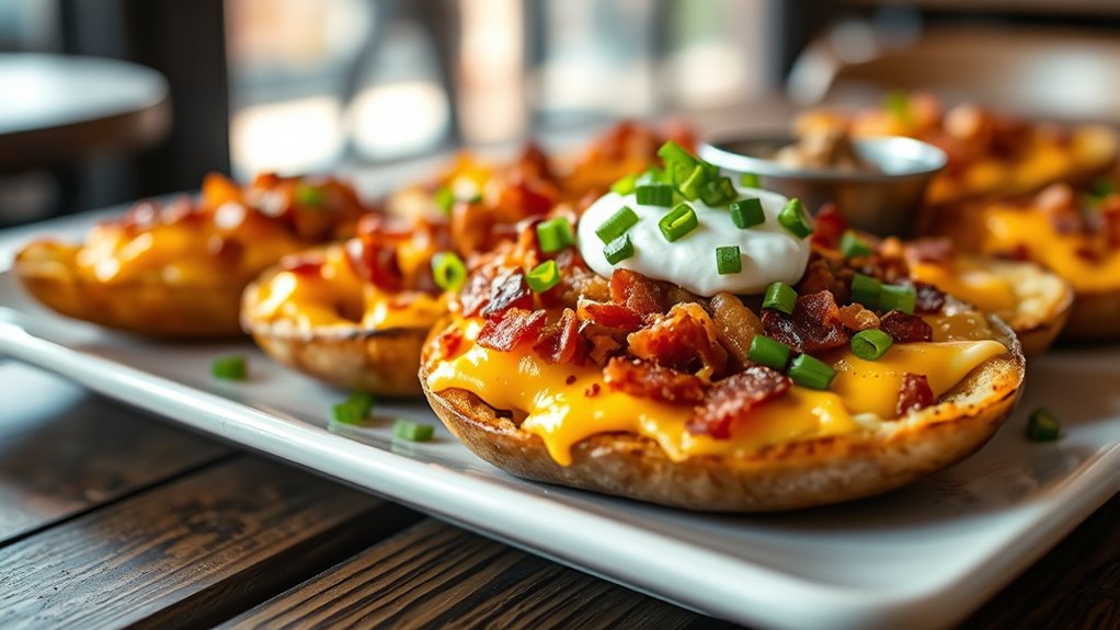shareable cheesy potato bites