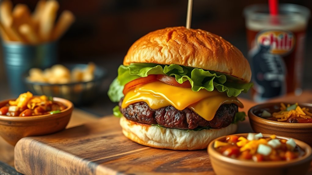 simple customizable burger meal