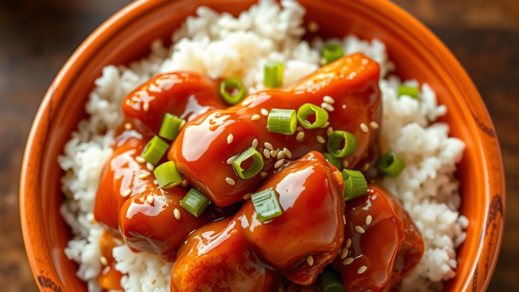 sweet savory glazed chicken