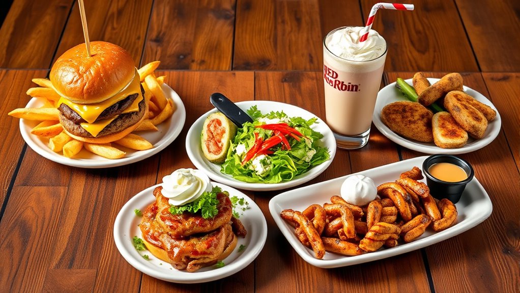 top red robin dishes
