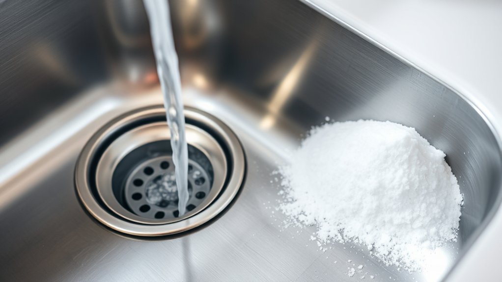baking soda vinegar drain cleaning