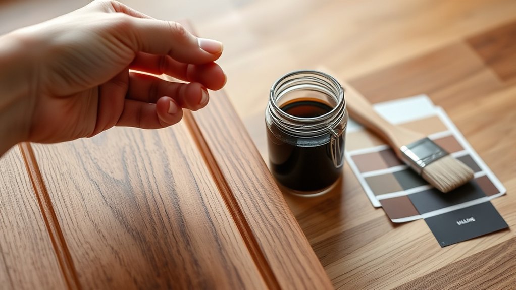 choose stain based on material