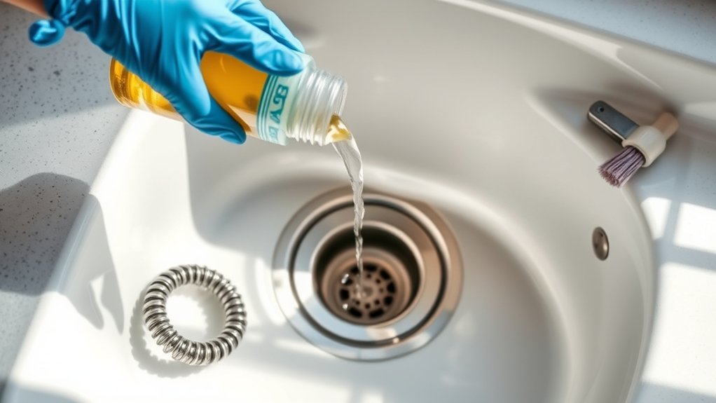 clean kitchen drain effectively