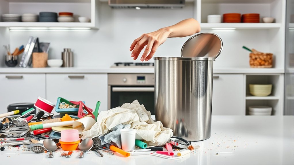 declutter organize empty bins