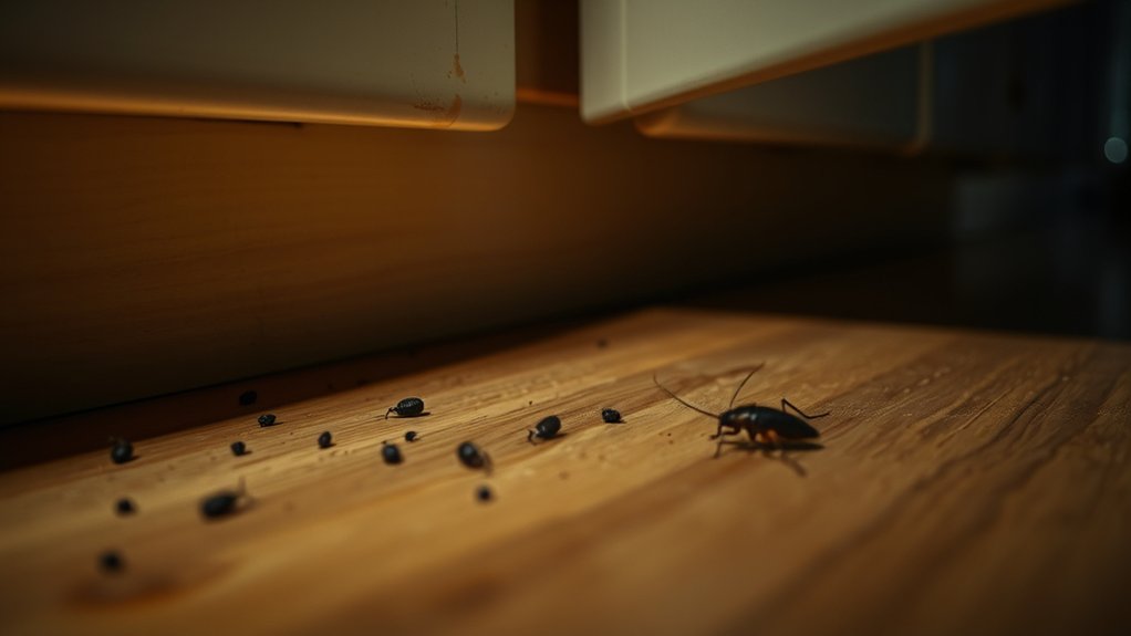 early roach infestation signs