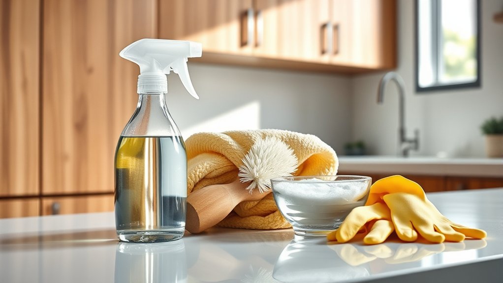 gather cleaning supplies beforehand