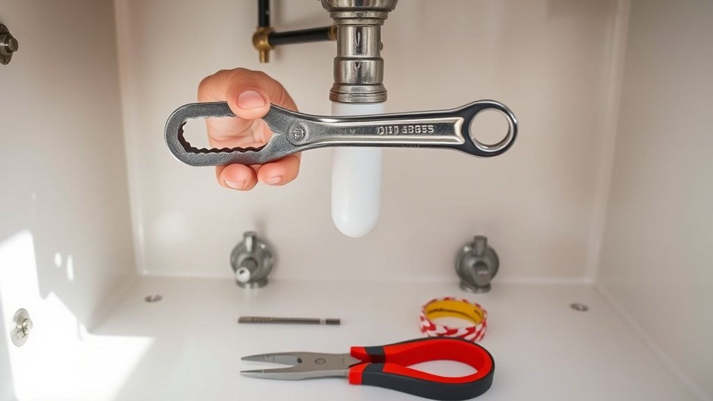 gather tools and shut water
