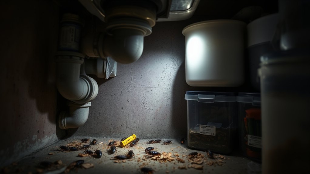 hidden kitchen roach hideouts