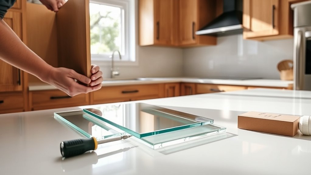 installing glass panels easily