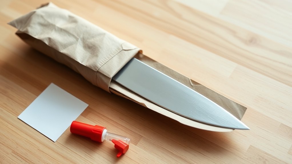 label and mark sharp objects