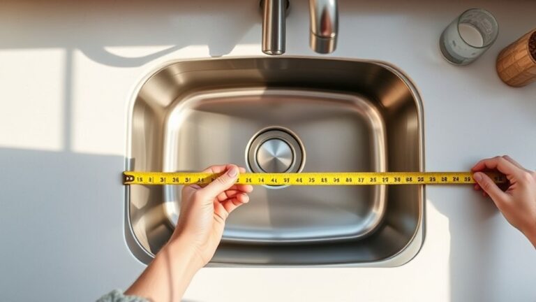 measuring sink dimensions accurately