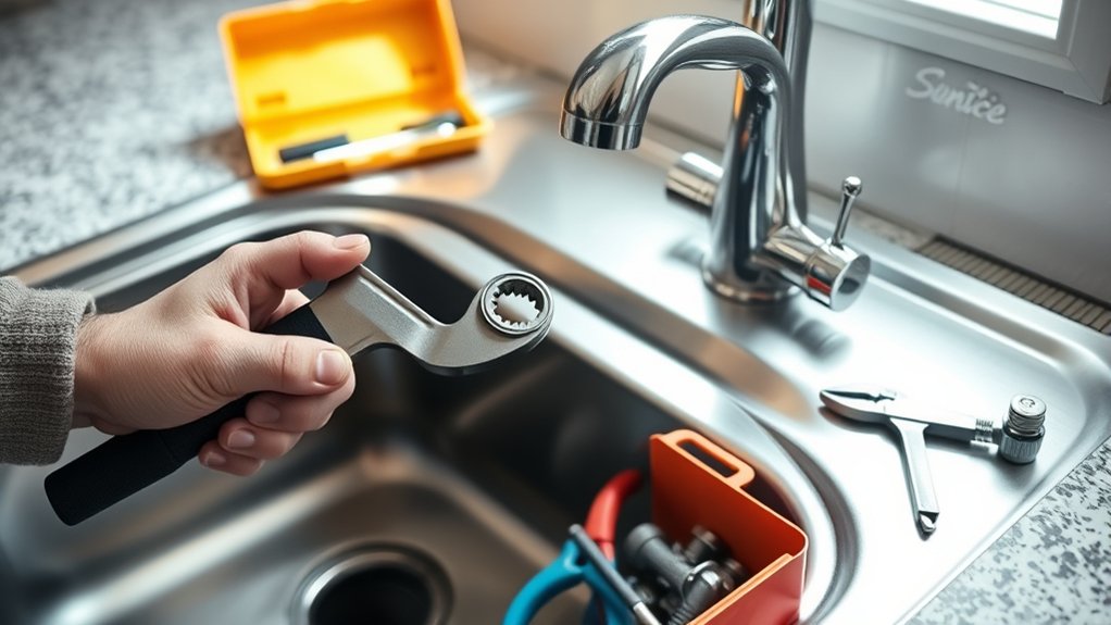 prepare tools and shut water