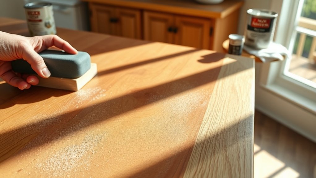 refinishing wooden kitchen table