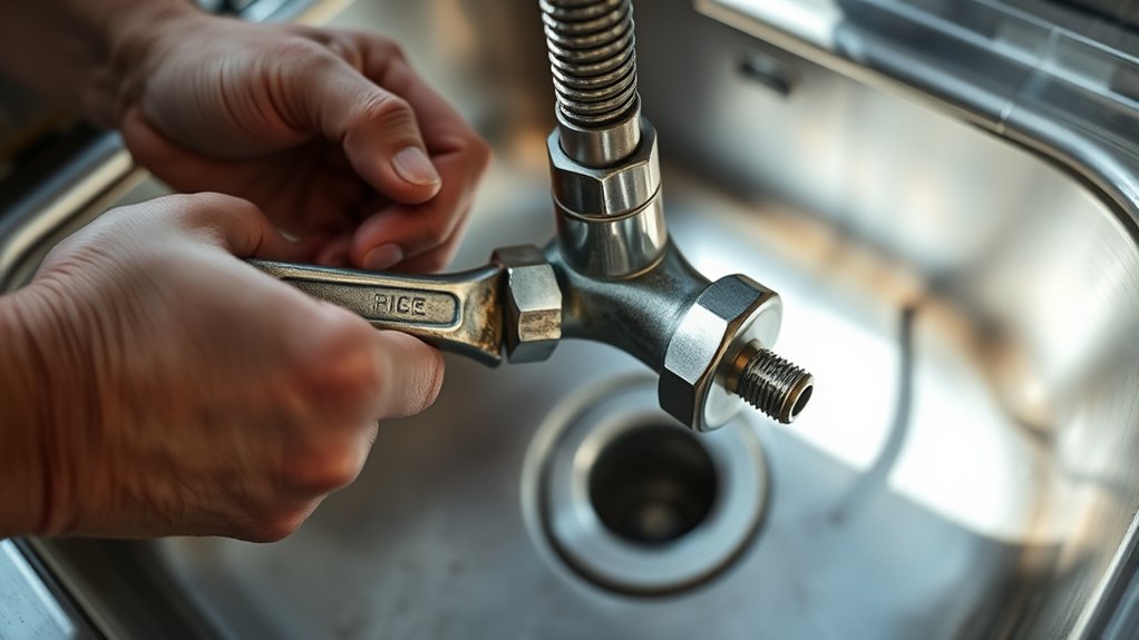 remove old faucet securely