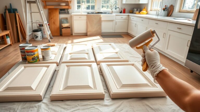 repainting kitchen cabinets steps