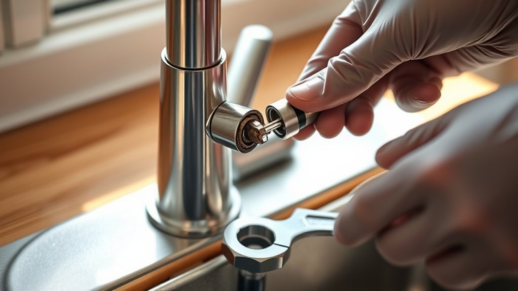 replace worn faucet components