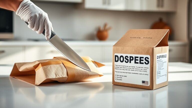 safe knife disposal process