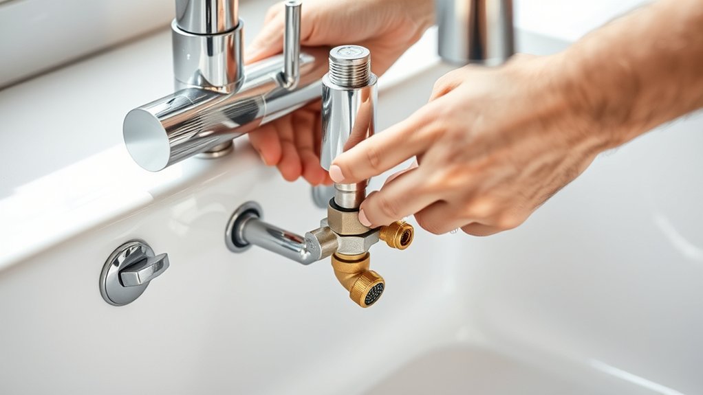 securely attach faucet connections