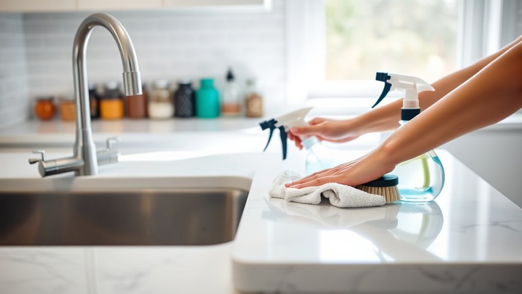 seven step kitchen cleaning