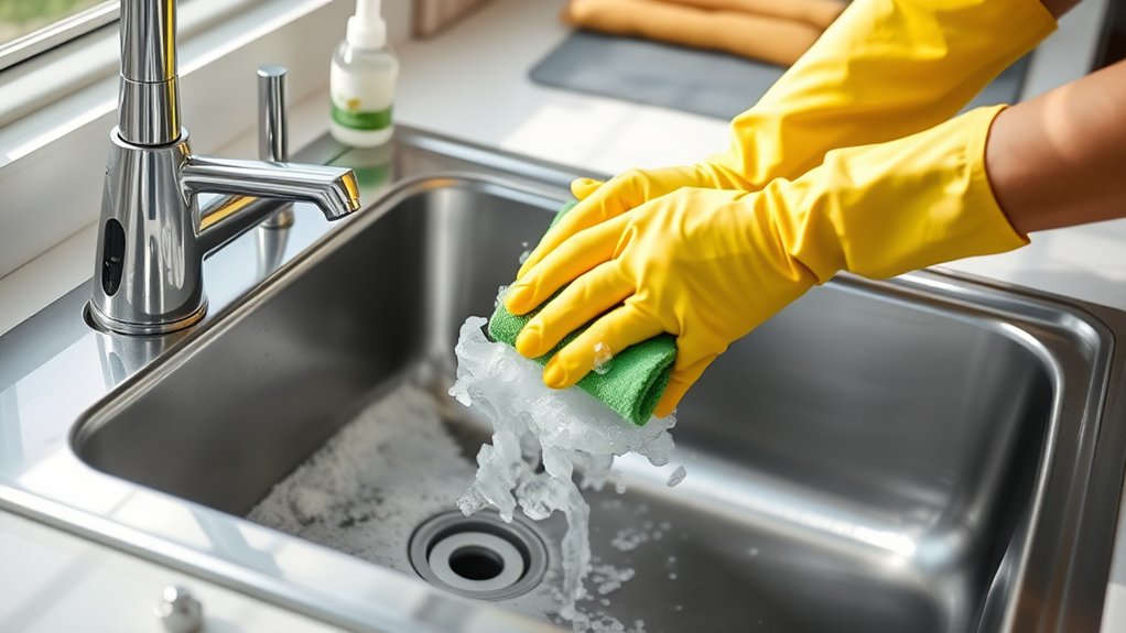 seven step sink cleaning