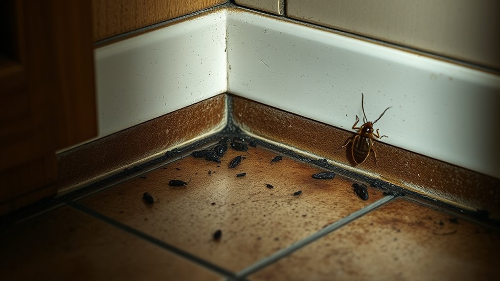 signs of roach infestation