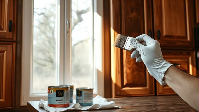 staining cabinets step by step