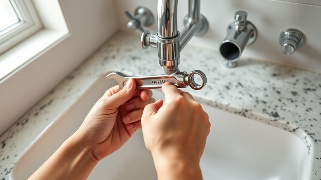 turn off water supply lines